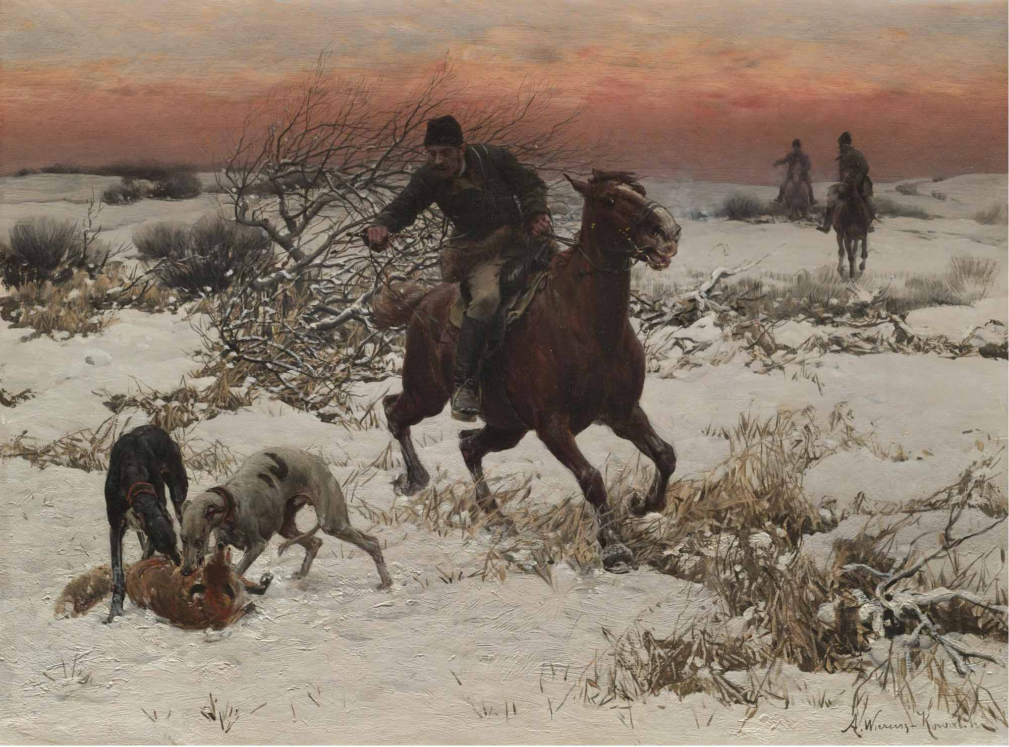 Alfred William Hunt,RWS The hunters